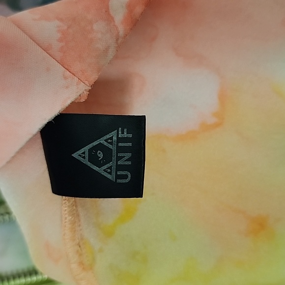 UNIF tie dye moto jacket and skirt set size L rare - Picture 4 of 6